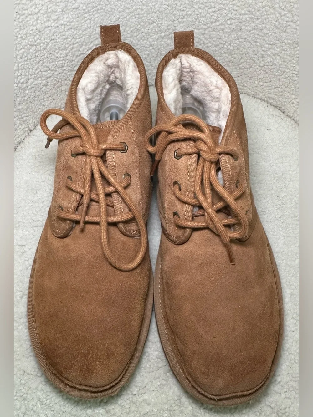UGG Men’s Neumel Chestnut Suede Shearling Chukka Boots Fall Winter Warm Cozy 11